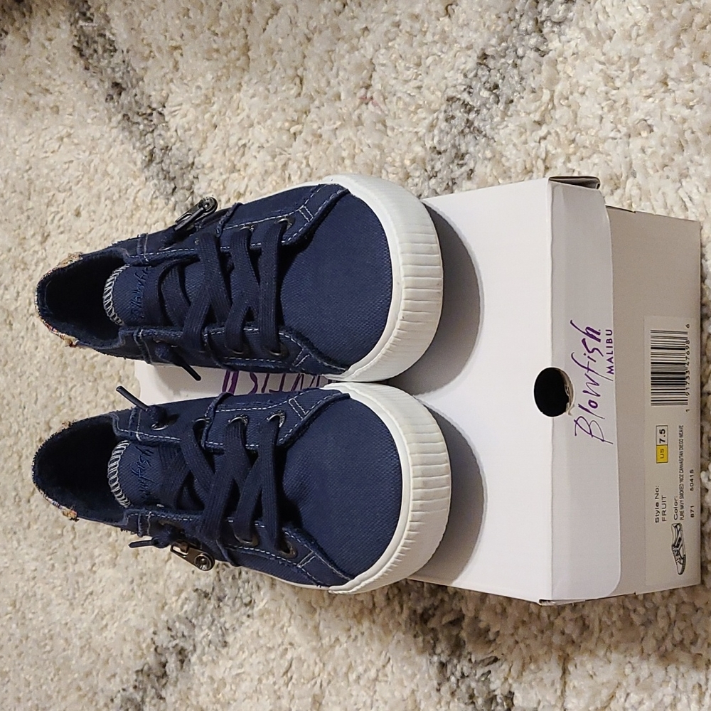 Navy Canvas Shoes